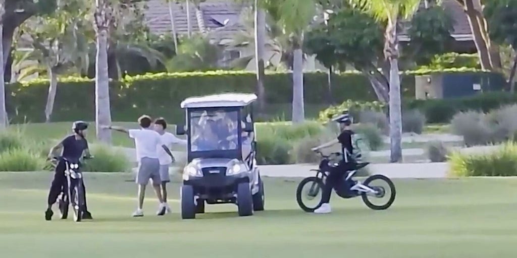 SEE IT: Cops hunt teens caught tearing up golf course greens in wild ride