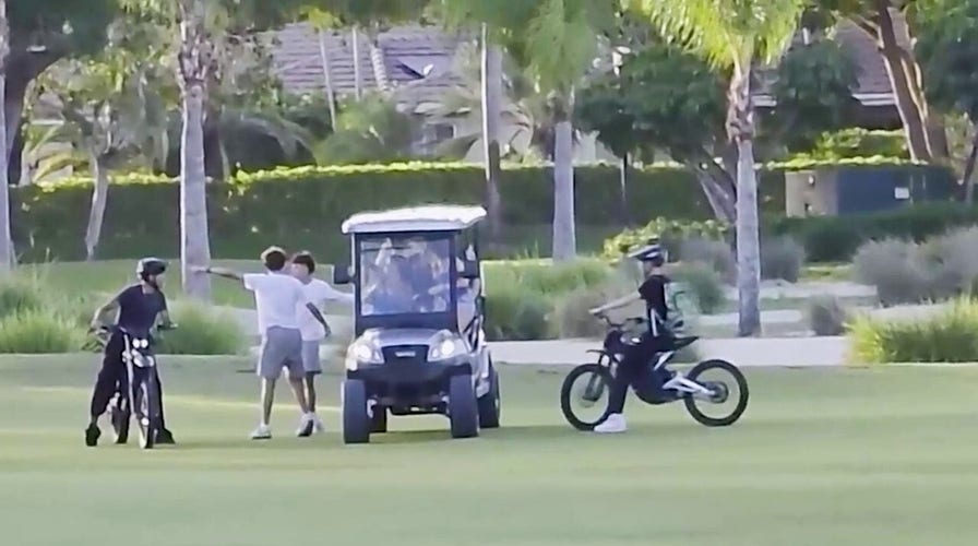 SEE IT: Cops hunt teens caught tearing up golf course greens in wild ride