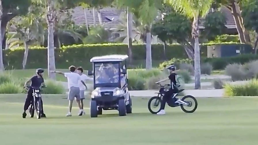 SEE IT: Cops hunt teens caught tearing up golf course greens in wild ride