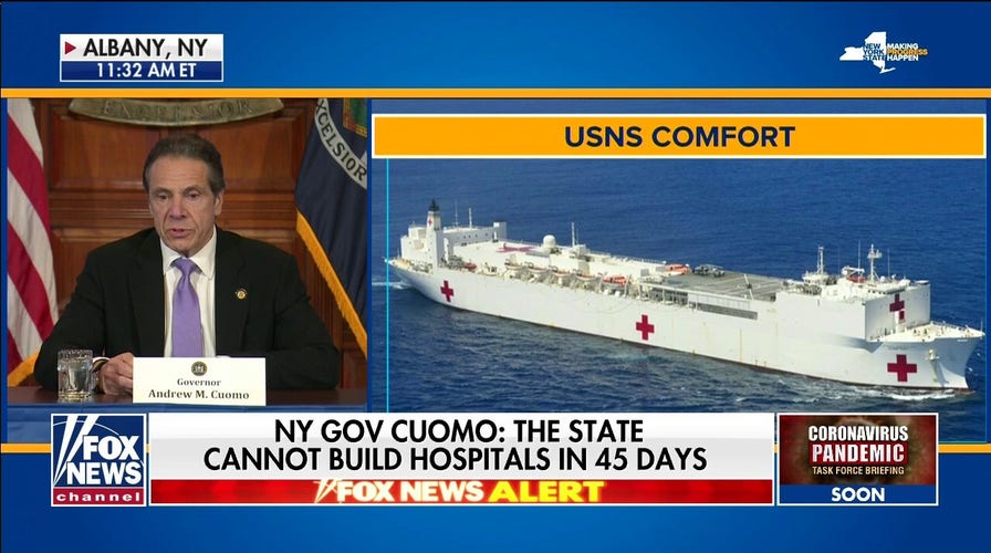 Governor Cuomo: Trump dispatching USNS Comfort to NY: 'It’s literally a floating hospital'