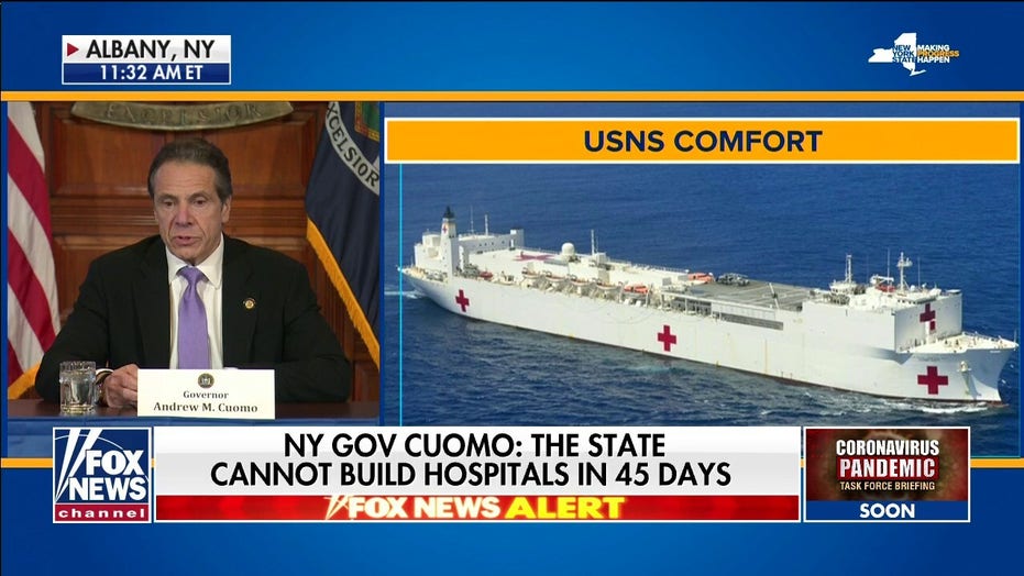 Governor Cuomo: Trump dispatching USNS Comfort to NY: 'It’s literally a floating hospital'