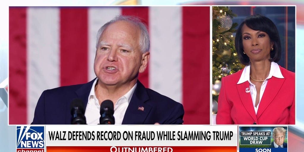 Tim Walz defends record on fraud while slamming Trump