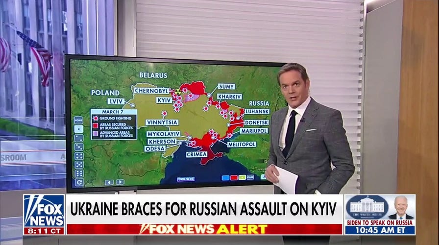 Bill Hemmer: Ukrainians likely to blow up bridges to Kyiv if Russia invades from both sides