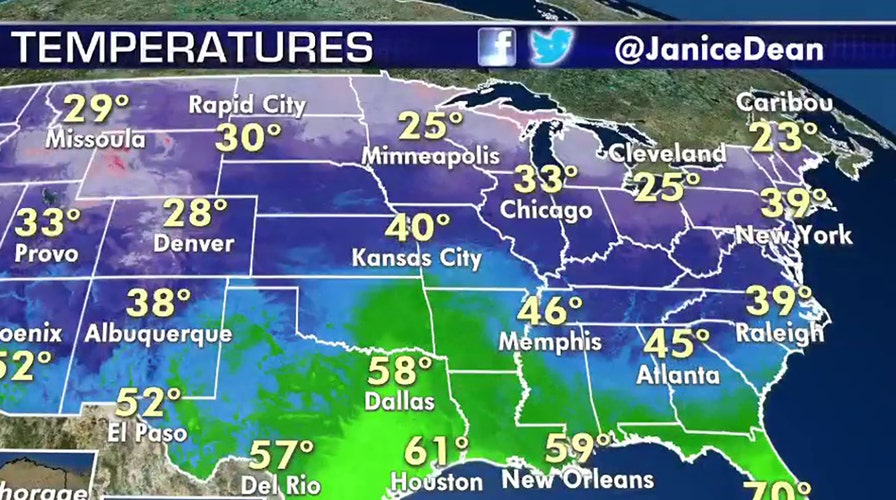 National forecast for Monday, February 17