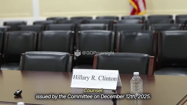 House GOP releases video of empty chair as Hillary Clinton defies subpoena