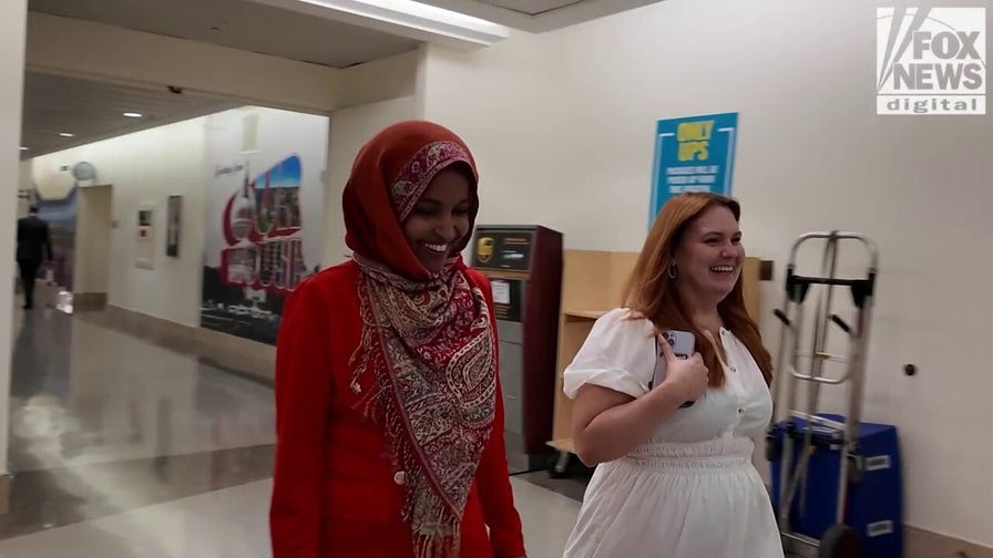 SEE IT: Omar silent when pressed on revised disclosures erasing reported millionaire status