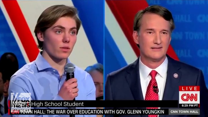 Transgender student asks Glenn Youngkin if girls would feel uncomfortable in bathroom with him