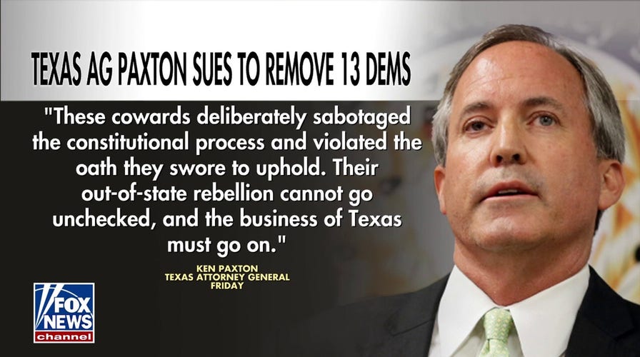 Texas AG Ken Paxton sues to remove 13 Democrats who skipped redistricting vote