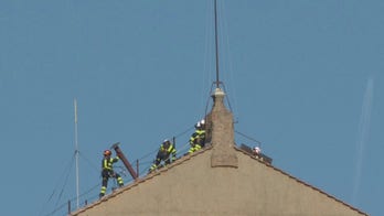 Chimney installed on Sistine Chapel ahead of Vatican conclave