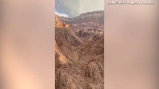 Incredible footage shows hikers getting airlifted out of Grand Canyon after flash flooding
