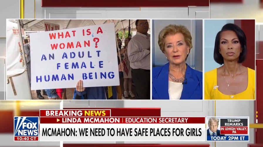 Secretary Linda McMahon advocates for fairness in girls' sports