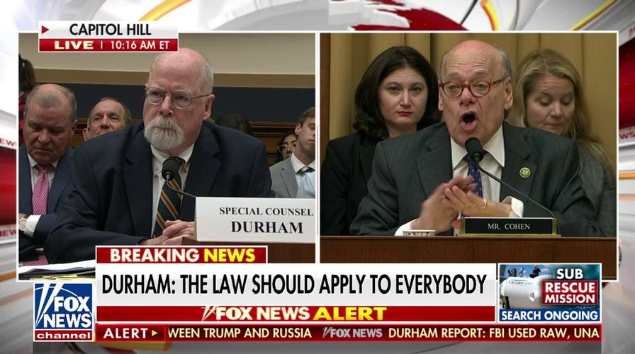 Durham fires back at Democrat attacking his reputation: ‘Perfectly comfortable’ with my reputation before ‘my Lord’
