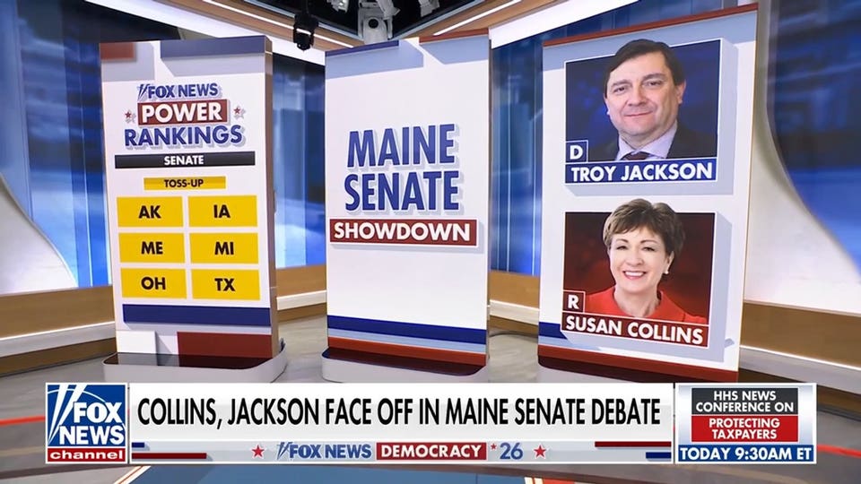 Maine Senate debate gets heated between Sen Susan Collins, Troy Jackson