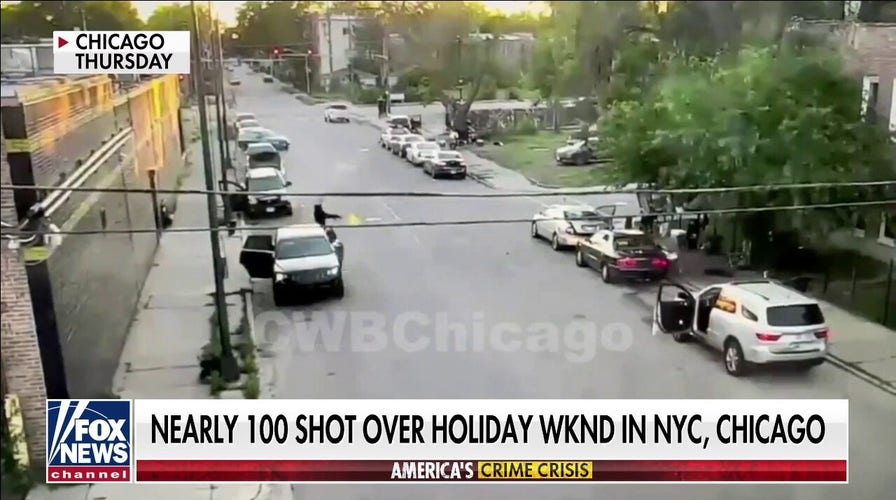 Nearly 100 shot in New York and Chicago over holiday weekend