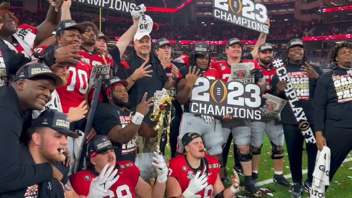 Georgia celebrates winning back-to-back college football national titles
