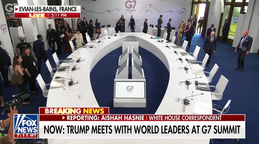 Trump meets world leaders at G7 summit to discuss Iran deal, global issues