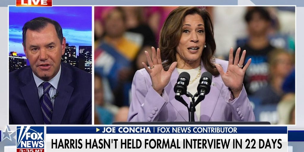 Concha slams Harris for evading media since becoming Dem nominee: 'Zero ability to speak extemporaneously'