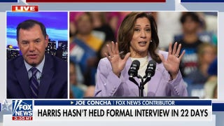 Concha slams Harris for evading media since becoming Dem nominee: 'Zero ability to speak extemporaneously' - Fox News