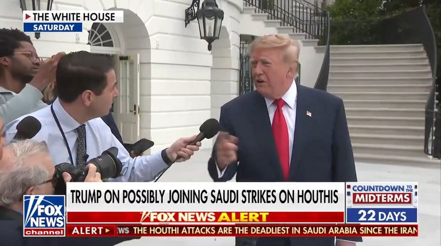 Trump open to joining Saudi military strikes against Houthis after airport attack