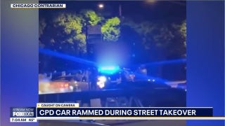 Chicago police cruiser rammed during street takeover