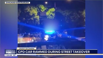 Chicago police cruiser rammed during street takeover