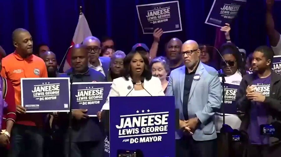 Socialist DC mayoral candidate addresses supporters on election night