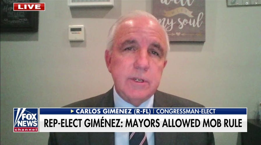 Congressman-elect Gimenez slams violent city rioting on 'Fox & Friends First'  