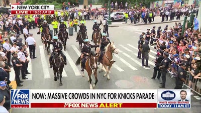 NYPD on alert as massive crowds celebrate the Knicks championship parade