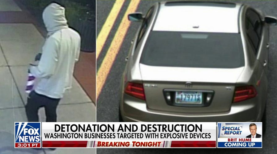 Explosives detonated outside three DC businesses