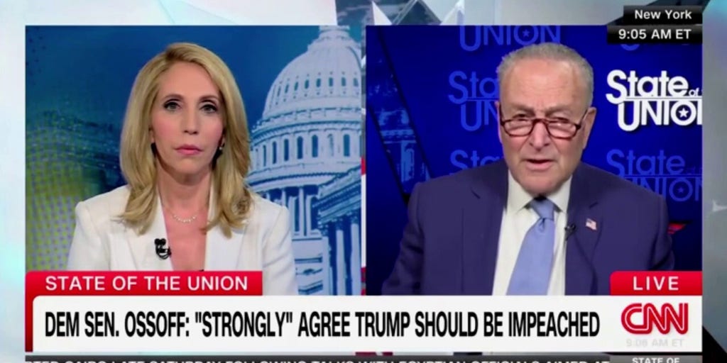 Schumer dodges on whether Democrats should prioritize impeaching Trump if they win back Congress