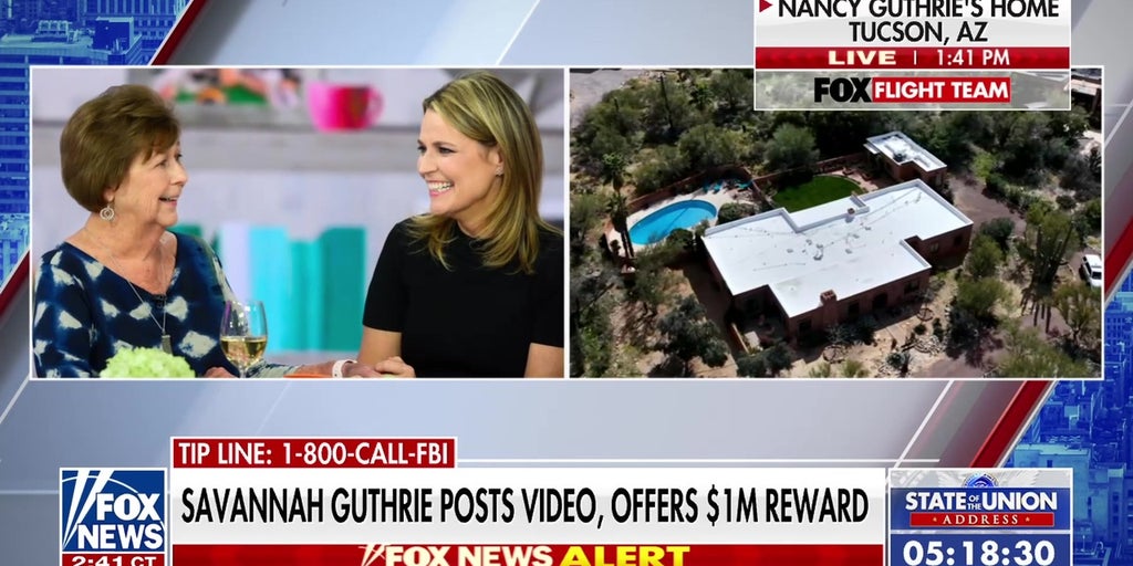 Savannah Guthrie offers $1M reward for missing mom Nancy Guthrie in new video