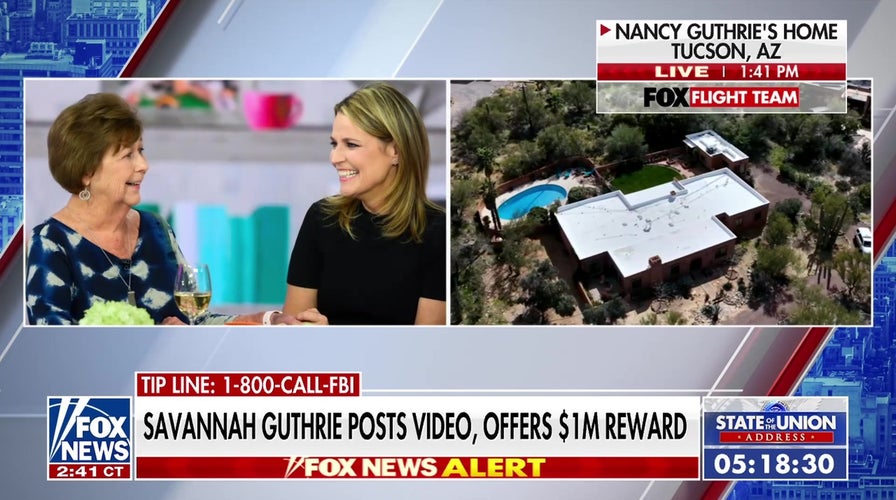Savannah Guthrie offers $1M reward for missing mom Nancy Guthrie in new video