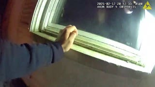 Waterbury Police officer yells at person to exit Kimberly Sullivan’s burning home