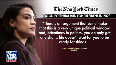 AOC leaves door open to 2028 White House run