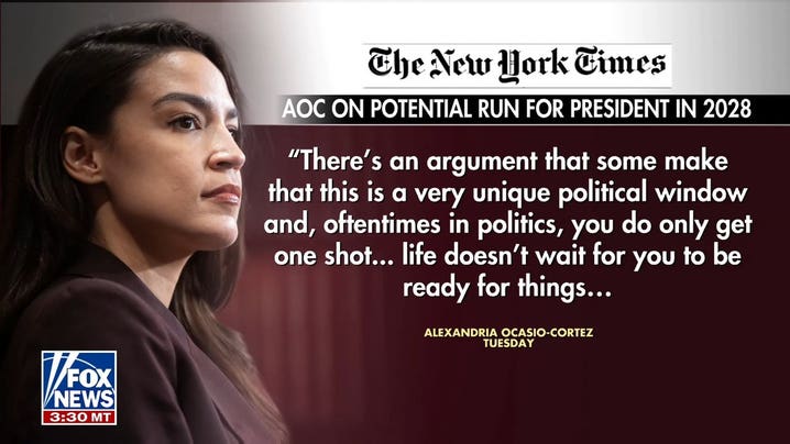AOC leaves door open to 2028 White House run