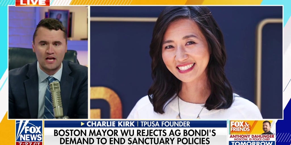 Charlie Kirk sounds off on Boston mayor's defiance of Trump immigration crackdown