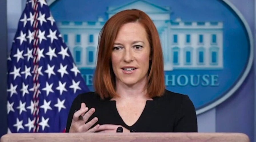 White House press secretary Jen Psaki holds a press briefing