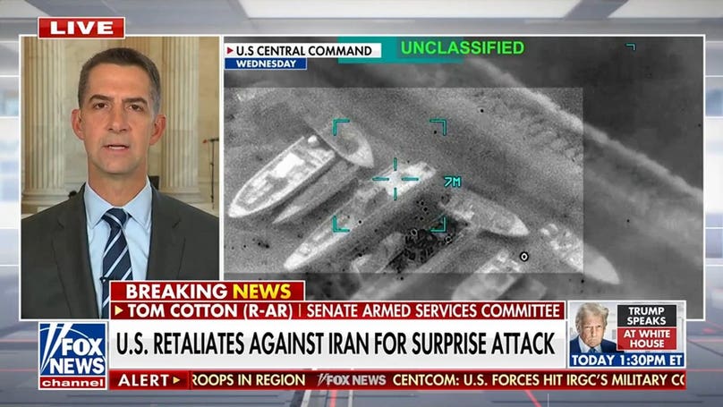 Sen. Cotton calls for pressure on Iran after surprise attacks