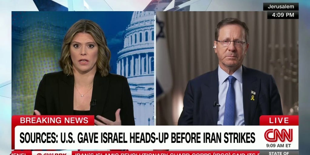 Israeli President Isaac Herzog says nation is not asking America to go to war
