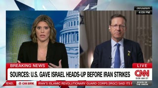 Israeli President Isaac Herzog says nation is not asking America to go to war