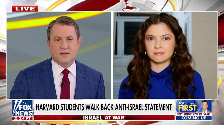 Harvard students walk back 'egregious' anti-Israel statement 