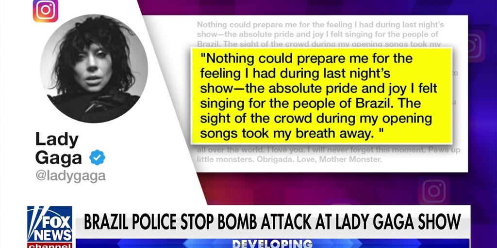 Police thwart bomb attack at Lady Gaga concert