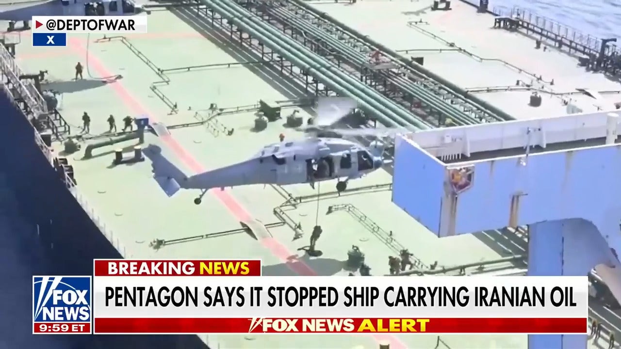 US forces interdict Iranian oil ship as Trump threatens military action amid blockade