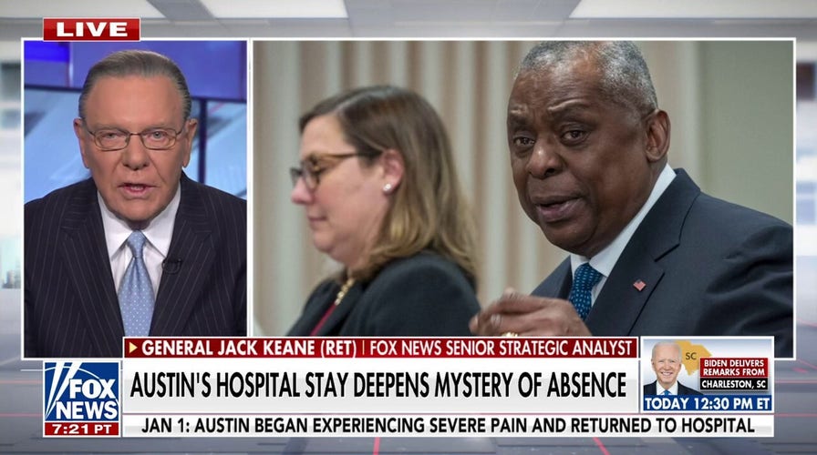 Jack Keane reacts to Secretary Austin's mystery of absence: 'Clearly a breakdown'