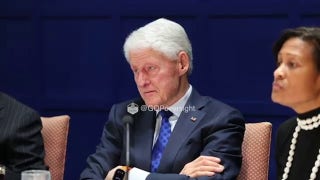 Former President Bill Clinton describes how he wound up in a hot tub with female whose face was redacted