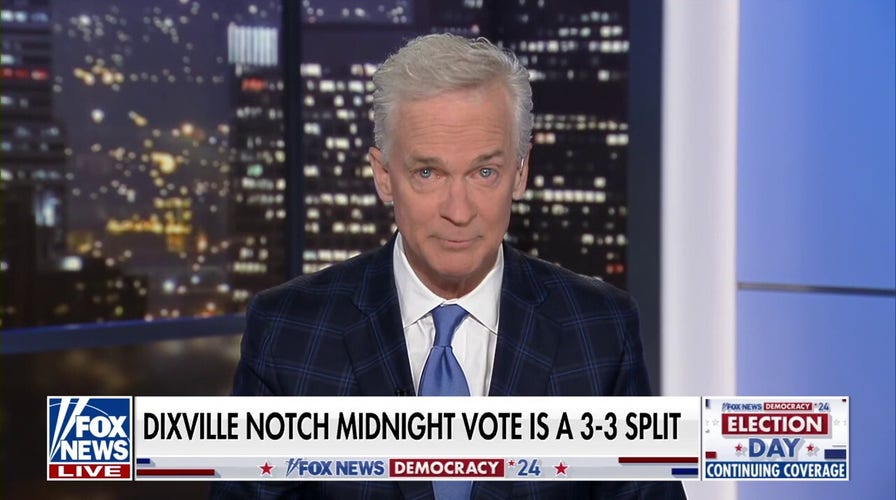 Dixville Notch midnight vote a 3-3 split as Election Day kicks off
