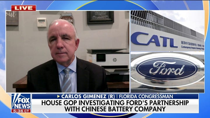 Biden admin ‘helping’ China in Ford’s partnership with battery company: rep