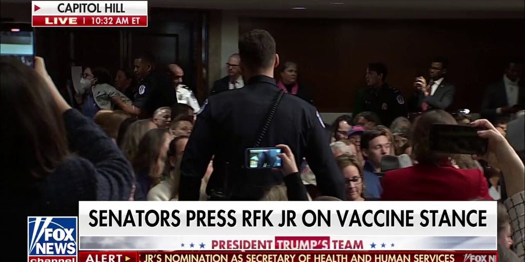 Second protester interrupts RFK Jr. hearing