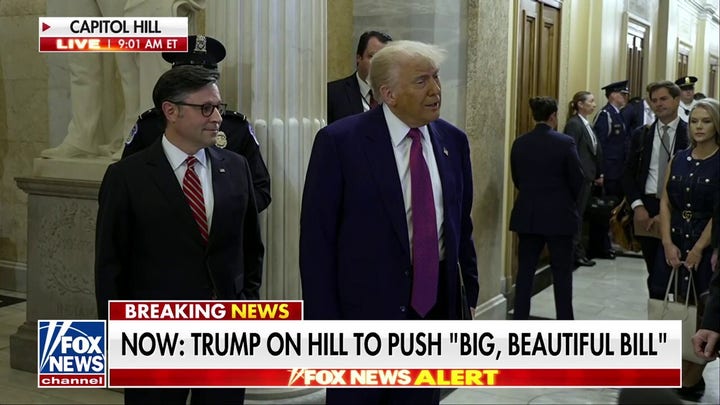 Trump pushes 'big, beautiful bill' before speaking to House GOP Conference