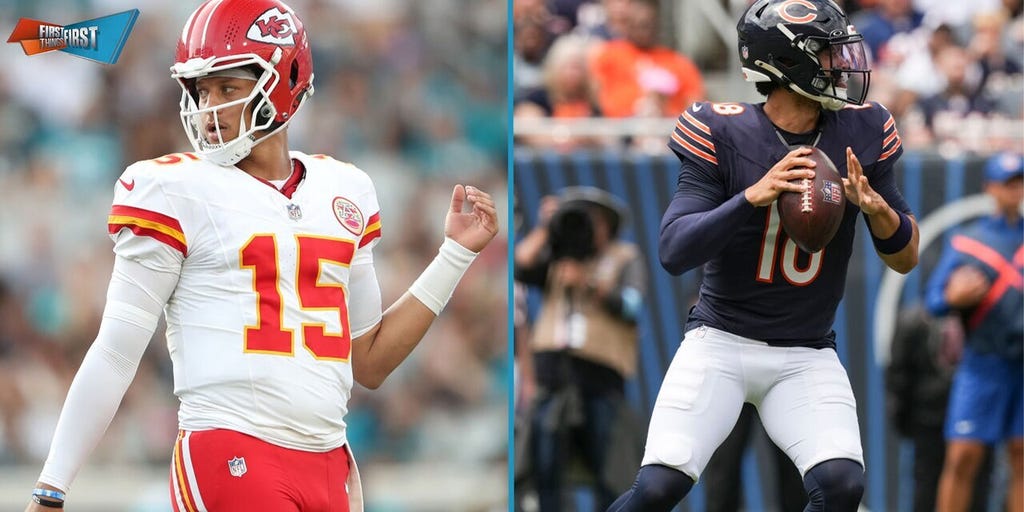 Nick Wright predicts Patrick Mahomes vs. Caleb Williams in Super Bowl LIX | First Things First
